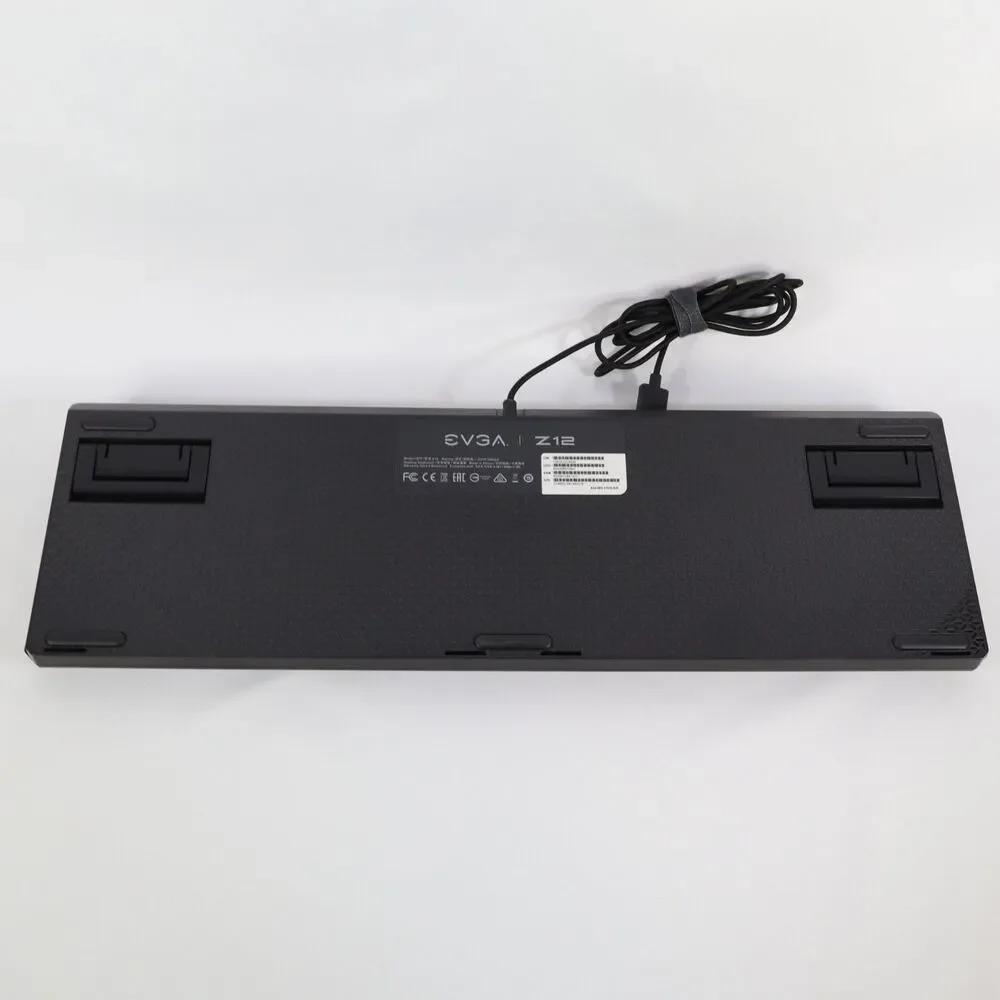 EVGA Z12 Wired USB Gaming Keyboard RGB Backlit LED - 5 Programmable Media Keys